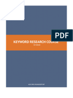 Keyword Research Course