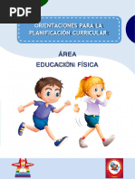 Orientacione para La Planificacion Del Area de Educacion Fisica-2023