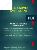 BBA140 - Lecture 4 - Economic Environment