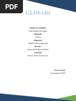 Glosario Gestión de Operaciones