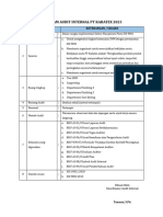 Program Audit Internal PT Kahatex 2023