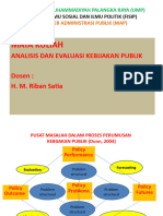 Analisis Dan Evaluasi Kebijakan Publik Map