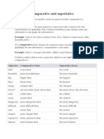 Comparative and Superlative