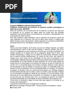 Construcción de Protocolo en Primeros Auxilios Psicológicos A Partir de Un Caso. AA3-EV01