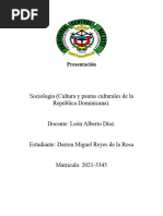 Cultura y Pautas Culturales de La Republica Dominicana.