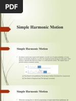 Simple Harmonic Motion