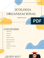 Psicologia Organizacional - BIENVENIDA