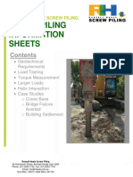 Screw Piling Info Sheets