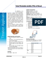 Total Titratable Acidity (TTA) of Bread: Solutions and Chemicals