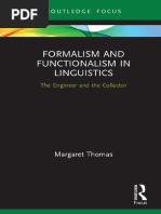 Margaret Thomas - Formalism and Functionalism in Linguistics - The Engineer and The Collector-Routledge (2020)