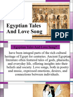 Egyptian Tales and Love Song SARNO