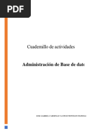 Cuadernillo de Actividades - Adm - Base de Datos