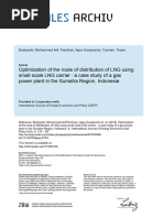 Optimization of The Route of Distribution of LNG Using Small Scale LNG Carrier