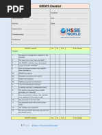 SIMOPS Checklist