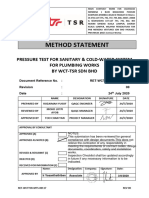 RET-WCTTSR-MTS-00117 Pressure Test For Sanitary & Cold Water System