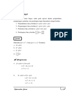 Aljabar Fungsi: Penyelesaian