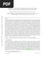 The Effects of Clinically-Derived Parametric Data Uncertainty in Patient Specific Coronary Circulation With Deformable Walls