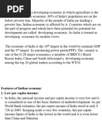 Indian Economy:: TH RD