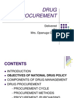 Drug Procurement: Delivered by Mrs. Opanuga O. O