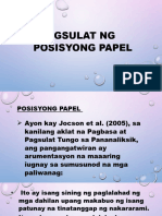 Posisyong Papel