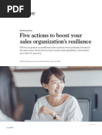 Five Actions To Boost Your Sales Resilience