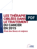 Les Therapies Ciblees Dans Le Traitement Du Cancer en 2015 2016