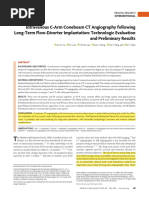 AJNR - Intravenous C-Arm Conebeam CT Angiography Following Long-Term Flow-Diverter Implantation - Technologic Evaluation and Preliminary Results