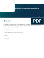 Módulo 2. Planificación y Organización para Estudiar A Distancia