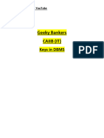 GEEKY BANKERS CAIIB (IT) Keys in DBMS Complete