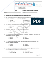 Worksheet - Computer Networks