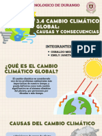 3.4 Cambio Climático Global Causas y Consecuencias