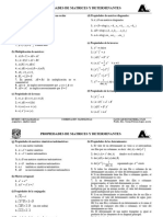 Propiedades de Matrices y Determinantes