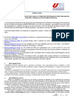 Edital de Selecao Mestrado e Doutorado em Odontologia 2024