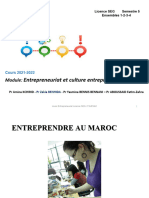 Entrepreneuriat Licence SEG Sem 5. SEG 2021