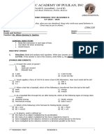 First Periodic Test Grade8