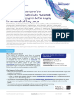 Forde Et Al 2023 Plain Language Summary of The Checkmate 816 Study Results Nivolumab Plus Chemotherapy Given Before