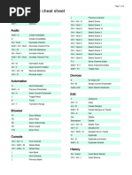 Studio One 5 Shortcuts