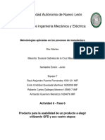 Metodologías Aplicadas en Los Procesos de Manufactura