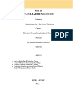 Esquema de Informe Historia y Geografía Trabajo Campo