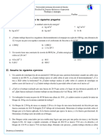 Ejercicios Trabajo y Energia