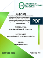 Ensayo Administración Ii