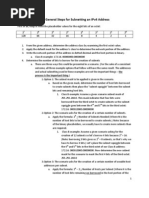 The General Steps For Subnetting An Ipv4 Address: Process Is The Important Thing.)