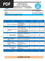 BISH CS Modle Exit Exam