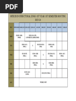 MTECH Routine - Odd - Semester - 2023-24