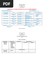 Teacher's Learning Plan