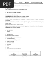 Procedimiento de Control de Los Documentos