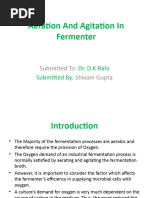 Aeration and Agitation in Fermentor