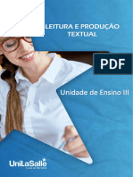 UNIDADE 03 Leitura e Produção Textual