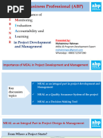 Importance of MEAL in Project Development and Management