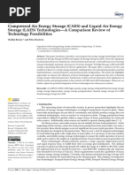 Pressed Air Energy Storage CAES and Liquid Air